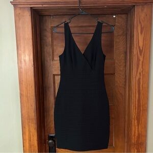 Express black body con dress
